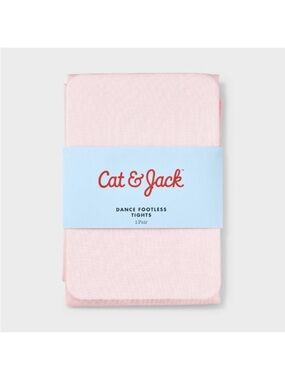 Cat & Jack Dance Footless Tights - Light Pink- Size M (7-10)